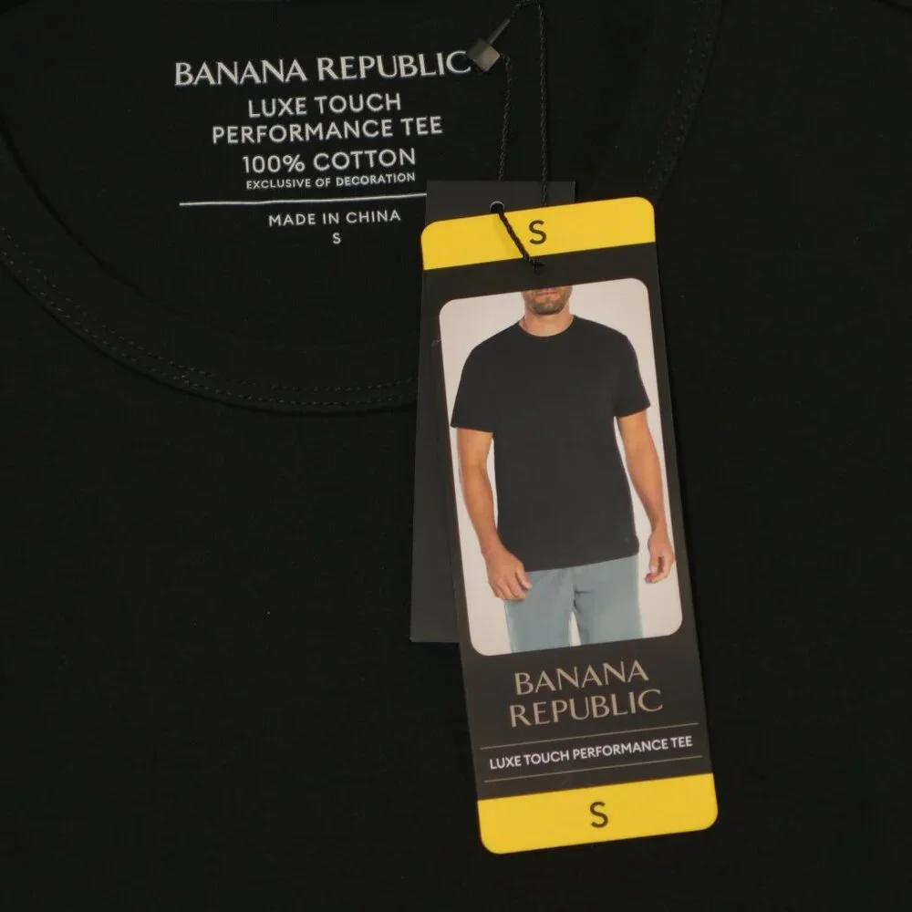 Black NWT Banana Republic Men’s Luxe‎ Touch Tee